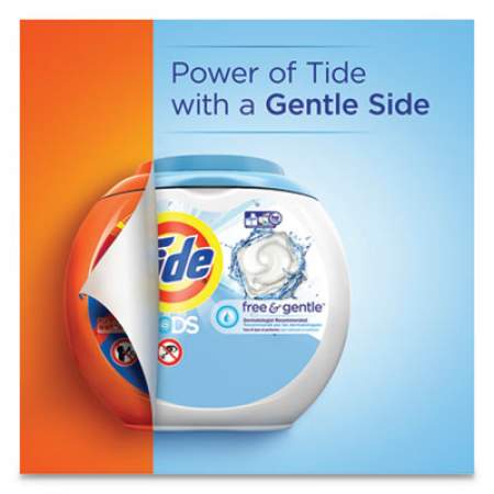 Tide Free and Gentle Laundry Detergent, Pods, 72/Pack (89892EA)