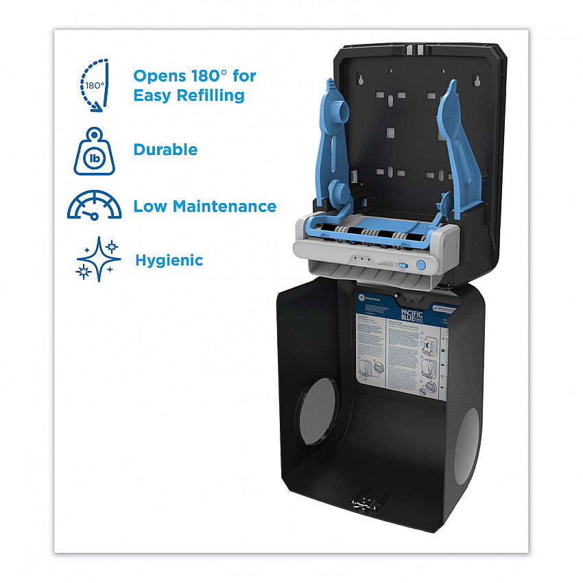 Pacific Blue Ultra Paper Towel Dispenser, Automated, 12.9 x 9 x 16.8, Black (59590)