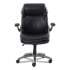 SertaPedic Cosset Mid-Back Executive Chair, Supports Up to 275 lb, 18.5" to 21.5" Seat Height, Black Seat/Back, Slate Base (48966)