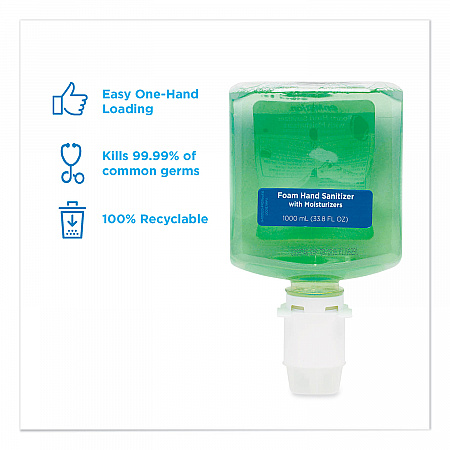 GP enMotion Gen2 Moisturizing Foam Hand Sanitizer Dispenser Refill, 1,000 mL, Fragrance-Free, 2/Carton (42334)