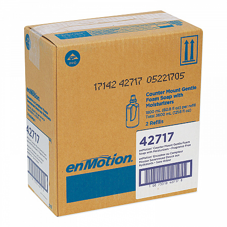 GP enMotion Counter Mount Foam Soap Refill, Fragrance-Free, 1,800 mL, 2/Carton (42717)