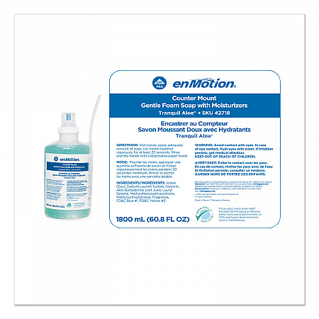 GP enMotion Counter Mount Foam Soap Refill, Tranquil Aloe Scent, 1,800 mL, 2/Carton (42718)