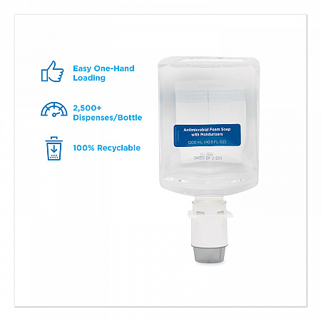 GP enMotion Automated Touchless Antimicrobial Foam Soap Refill, Unscented, 1,200 mL, 2/Carton (42818)