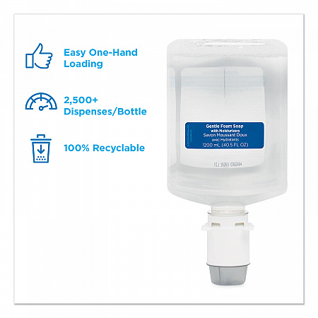 GP enMotion Automated Touchless Moisturizing Gentle Foam Soap Refill, Unscented, 1,200 mL, 2/Carton (42714)