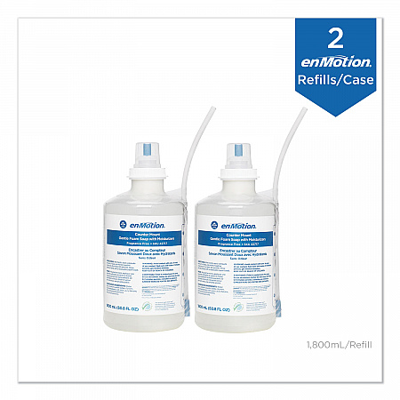GP enMotion Counter Mount Foam Soap Refill, Fragrance-Free, 1,800 mL, 2/Carton (42717)