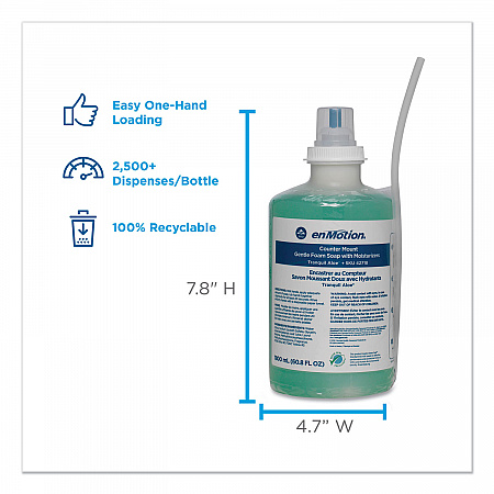 GP enMotion Counter Mount Foam Soap Refill, Tranquil Aloe Scent, 1,800 mL, 2/Carton (42718)