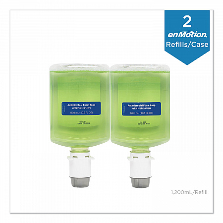 GP enMotion Automated Touchless Antimicrobial Foam Soap Refill, Tranquil Aloe Scent, 1,200 mL Bottle, 2/Carton (42819)