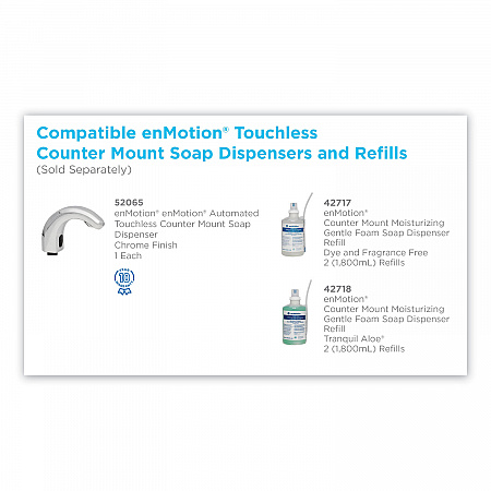 GP enMotion Counter Mount Foam Soap Refill, Fragrance-Free, 1,800 mL, 2/Carton (42717)