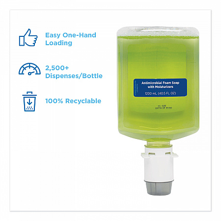 GP enMotion Automated Touchless Antimicrobial Foam Soap Refill, Tranquil Aloe Scent, 1,200 mL Bottle, 2/Carton (42819)