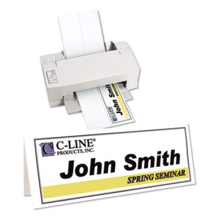 C-Line Scored Tent Cards, 4.25 x 11, White,1 Card/Sheet, 50 Sheets/Box (87517)