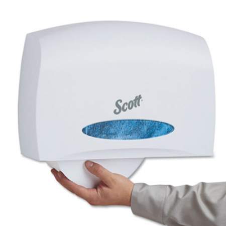Scott Essential Coreless Jumbo Roll Tissue Dispenser,14 3/10 x 5 9/10 x 9 4/5,White (09603)