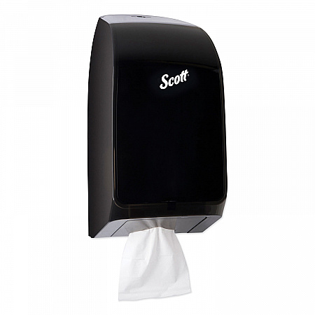 Hygienic Bathroom Tissue Dispenser, 7 x 5.73 x 13.34, Black (39728)