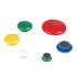 Universal Assorted Magnets, Plastic, 5/8" dia, 1" dia, 1 5/8" dia, Asst Colors, 30/Pack (31250)