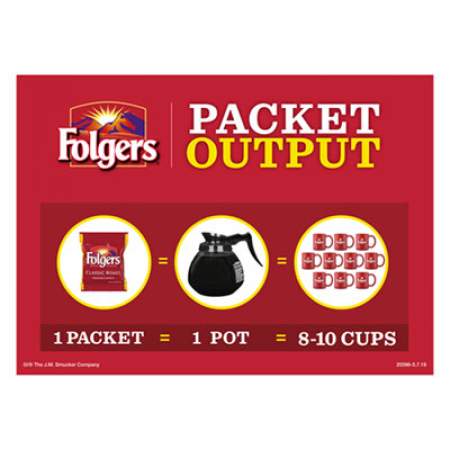 Folgers Ground Coffee, Fraction Packs, Special Roast, 0.8 oz,  42/Carton (06897)