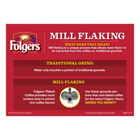 Folgers Coffee Filter Packs, Decaffeinated Classic Roast, 9/10oz, 40/Carton (06122)
