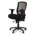 Alera Etros Series Mesh Mid-Back Petite Multifunction Chair, Supports Up to 275 lb, 17.16" to 20.86" Seat Height, Black (ET4017)