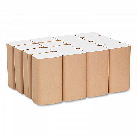 Pacific Blue Basic S-Fold Paper Towels, 1-Ply, 10.25 x 9.25, White, 250/Pack, 16 Packs/Carton (20904)