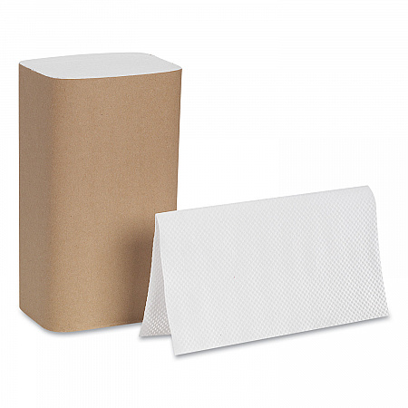 Pacific Blue Basic S-Fold Paper Towels, 1-Ply, 10.25 x 9.25, White, 250/Pack, 16 Packs/Carton (20904)