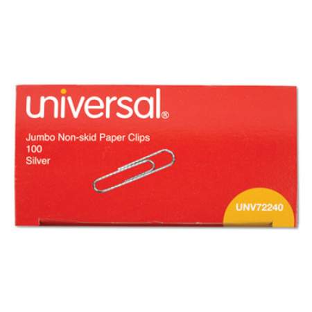 Universal Paper Clips, Jumbo, Silver, 100 Clips/Box, 10 Boxes/Pack (72240)
