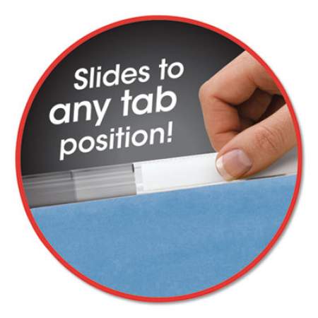 Smead TUFF Hanging Folders with Easy Slide Tab, Letter Size, 1/3-Cut Tab, Blue, 18/Box (64041)