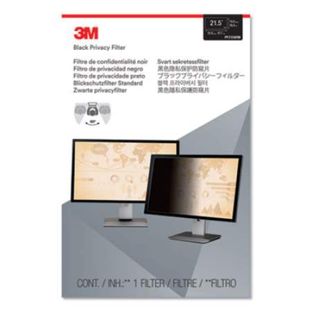 3M Frameless Blackout Privacy Filter for 21.5" Widescreen Monitor, 16:9 Aspect Ratio (PF215W9B)