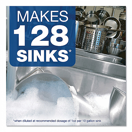 Manual Pot/Pan Dish Detergent, Lemon Scent, 1 gal Bottle, 4/Carton (57444CT)