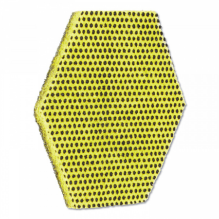 Dual Purpose Scour Pad, 5 x 5.75, Green/Yellow, 15/Carton (96HEX)