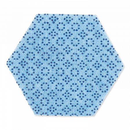 Low Scratch Scour Pad 2000HEX, 5.75 x 5, Blue, 15/Carton (2000HEX)