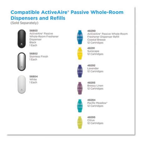 Georgia Pacific Professional ActiveAire Passive Whole-Room Freshener Dispenser, 3.22" x 4.06" x 6.83", White (56804)