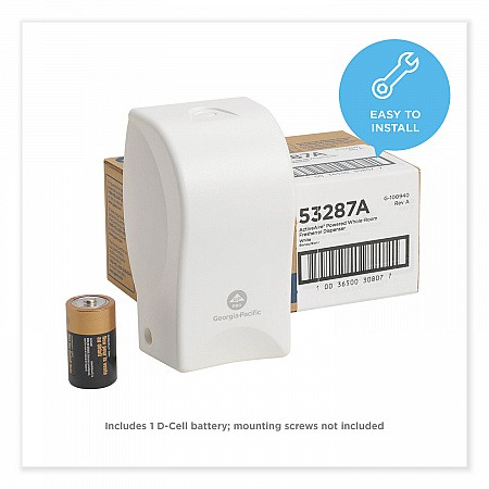 ActiveAire Powered Whole-Room Freshener Dispenser, 4.38 x 4 x 7.81, White (53287A)