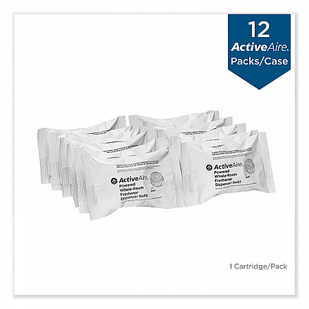 Activeaire Powered Whole-Room Freshener, Coastal Breeze, Gel, Cartridge, 12/carton (48280)