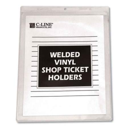 C-Line Clear Vinyl Shop Ticket Holders, Both Sides Clear, 50 Sheets, 9 x 12, 50/Box (80912)