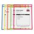 C-Line Stitched Shop Ticket Holders, Neon, Assorted 5 Colors, 75", 9 x 12, 10/Pack (43920)