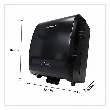 Xtra Mechanical Hands-Free Towel Dispenser, 12.31 x 9.31 x 15.94, Black (29GREEN)