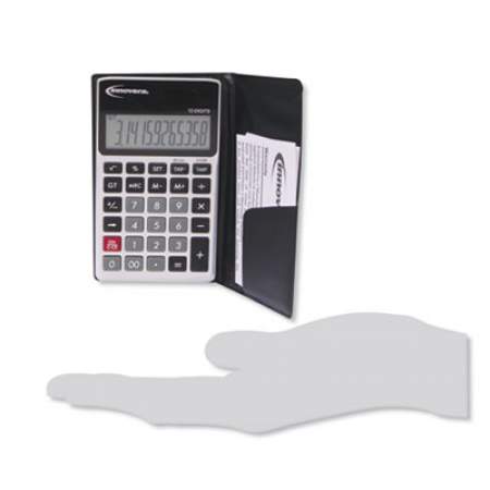 Innovera 15922 Pocket Calculator, Dual Power, 12-Digit LCD Display