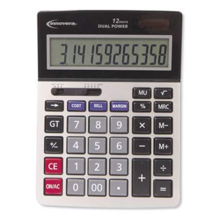 Innovera 15968 Profit Analyzer Calculator, Dual Power, 12-Digit LCD Display