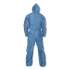 KleenGuard A20 Elastic Back Wrist/ankle Hooded Coveralls, Large, Blue, 24/carton (58513)