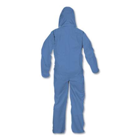 KleenGuard A60 ELASTIC-CUFF, ANKLES AND BACK HOODED COVERALLS, BLUE, 2X-LARGE, 24/CARTON (45025)