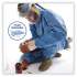 KleenGuard A60 ELASTIC-CUFF, ANKLES AND BACK HOODED COVERALLS, 3X LARGE, BLUE, 20/CARTON (45026)
