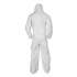 KleenGuard A20 Elastic Back And Ankle Hood And Boot Coveralls, White, X-Large, 24/carton (49124)