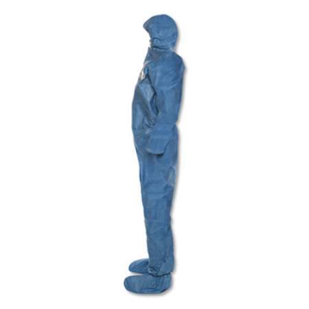 KleenGuard A60 Blood and Chemical Splash Protection Coveralls, X-Large, Blue, 24/Carton (45094)