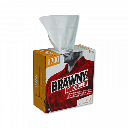 Medium Weight HEF Shop Towels, 9.1 x 16.5, 100/Box (25070)