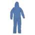 KleenGuard A60 ELASTIC-CUFF, ANKLES AND BACK HOODED COVERALLS, 3X LARGE, BLUE, 20/CARTON (45026)