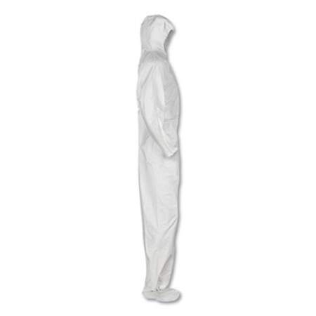 KleenGuard A20 Elastic Back and Ankle Hood and Boot Coveralls, 2X-Large, White, 24/Carton (49125)