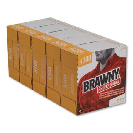 Brawny Professional Medium Weight HEF Shop Towels, 9 1/10 x 16 1/2, 100/Box (25070)