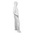 KleenGuard A40 Elastic-Cuff, Ankle, Hood and Boot Coveralls, Large, White, 25/Carton (44333)