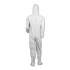 KleenGuard A40 Elastic-Cuff, Ankle, Hood and Boot Coveralls, White, 2X-Large, 25/Carton (44335)
