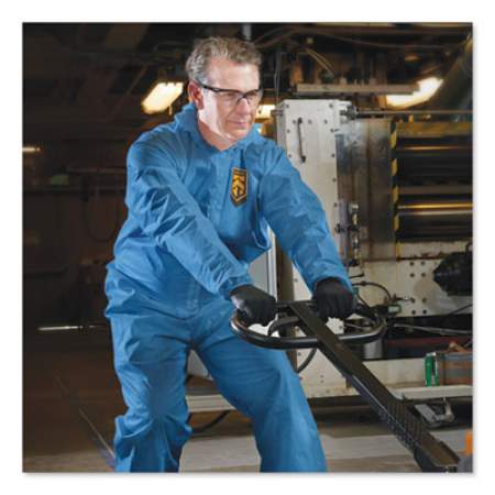 KleenGuard A20 Breathable Particle Protection Coveralls, Large, Blue, 24/carton (58523)