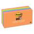 Post-it Notes Super Sticky Pads in Rio de Janeiro Colors, 3 x 3, 90-Sheet Pads, 12/Pack (65412SSUC)