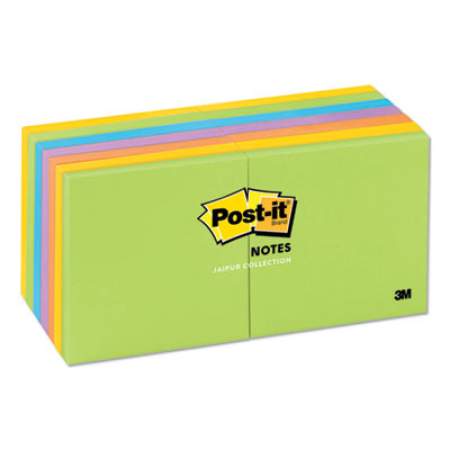 Post-it Notes Original Pads in Jaipur Colors, 3 x 3, 100-Sheet, 14/Pack (65414AU)